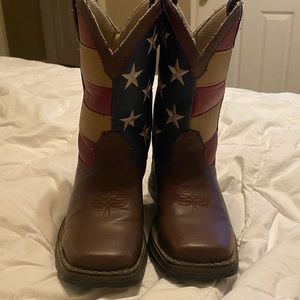 Like New Durango American Flag Boots Size 12.5